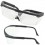 Clear, adjustable size safety glasses