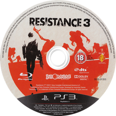 PS3 Resistance 3 žaidimo...