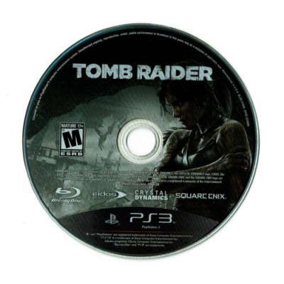 PS3 Tomb Raider žaidimo diskas