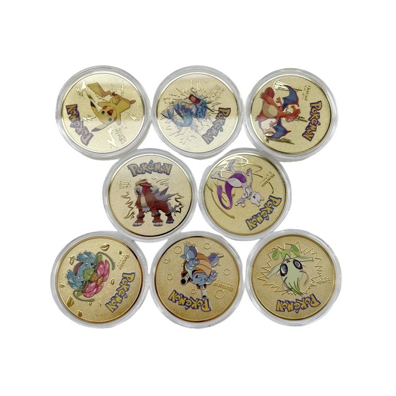 Pokemon Moneta in plastica da 5,1 cm – Sirfetch'd – Metallica