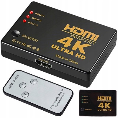HDMI splitter (3x1) 4K...