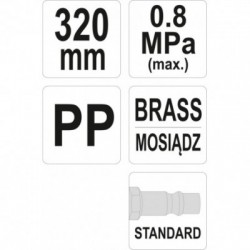 Praputėjas žalvarinis, 320mm.