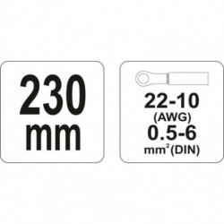 Replės jungčių užspaudimui 0,5-6 mm2