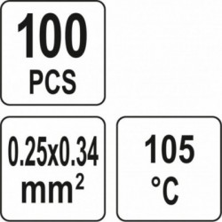 Termo vamzdeliai su lydmetaliu 0,25-0,34mm2 100 vnt