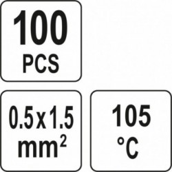 Termo vamzdeliai su lydmetaliu 0,5-1,5mm2 100 vnt