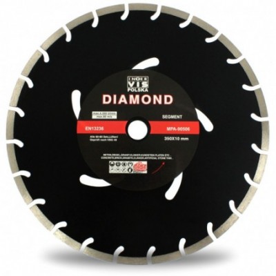 Deimantinis segmentinis pjovimo diskas 350x25,4mm
