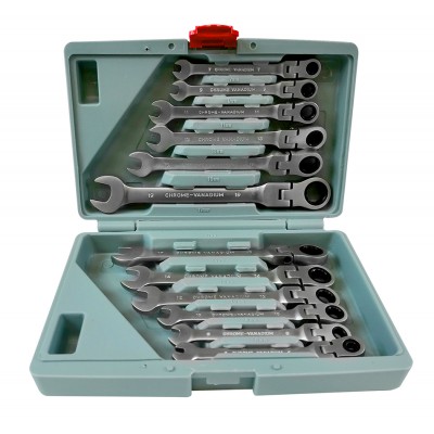 12-piece flat ring spanners...