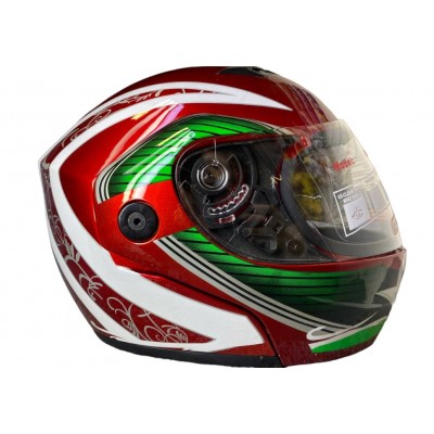 XL flip up Moto helmet with...