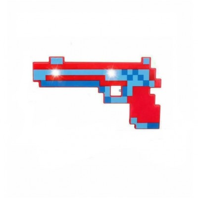 Minecraft style gun - red