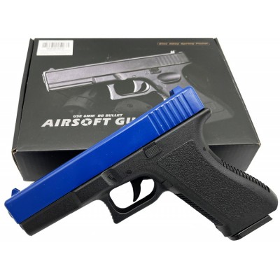 Airsoft, metalized pistol...