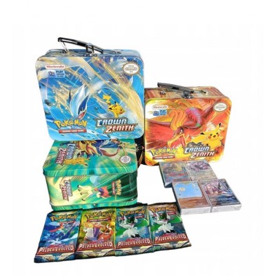 Pokemon cards in a large...