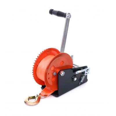 Manual pull winch with belt...