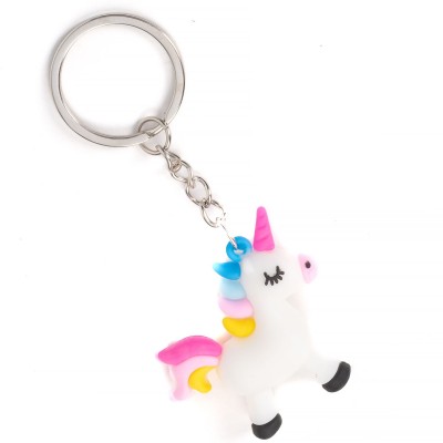 Cute rubber keychain - unicorn