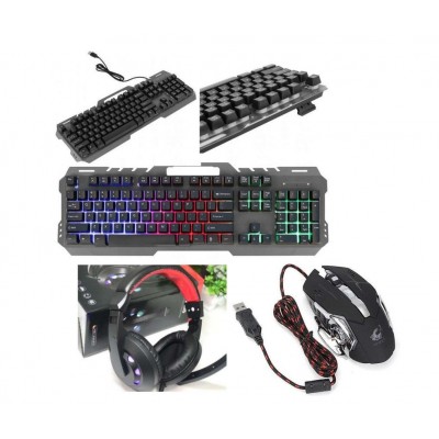 RGB gaming keyboard, mouse...