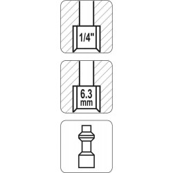 Kištukas 1/4 (vidinis sriegis), 1/4(M)x1/4(M)