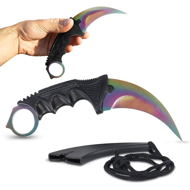 Mokomasis CS:GO peilis karambit rainbow - 19cm