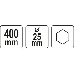 Kaltas įžeminimams HEX 25 mm