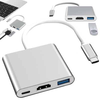 Adapteris 3in1 USB-C į...