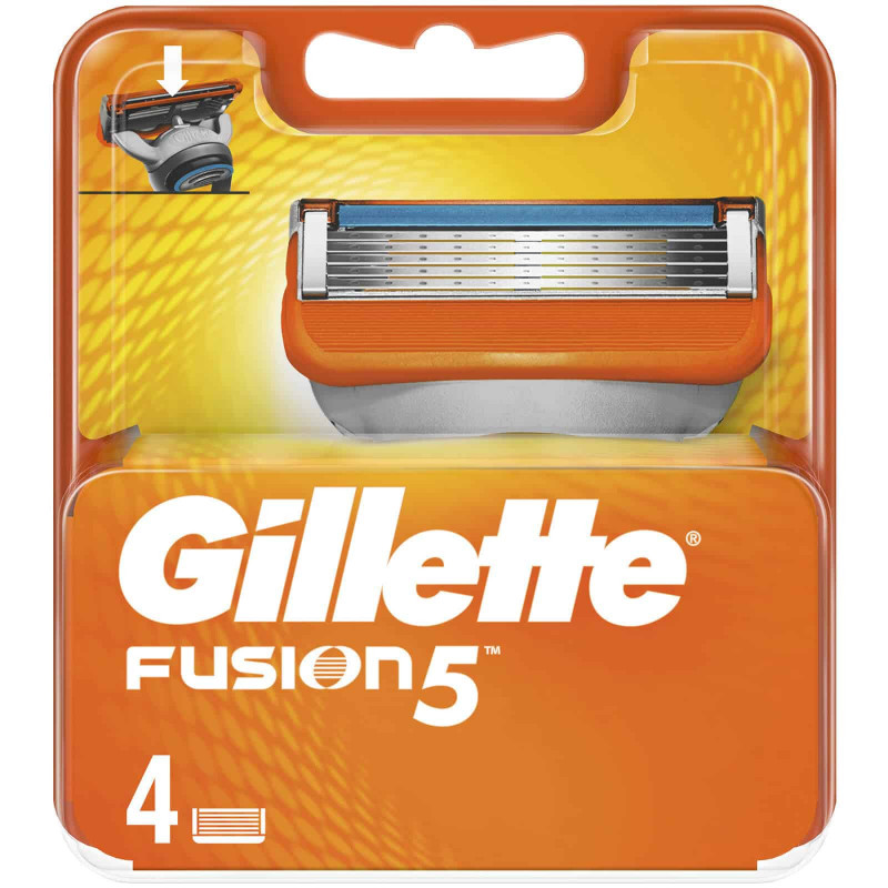 Gillette Fusion peiliukai 4 vnt rinkinys