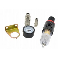 Drėgmės filtras su reguliatoriumi ir manometru 1/4”