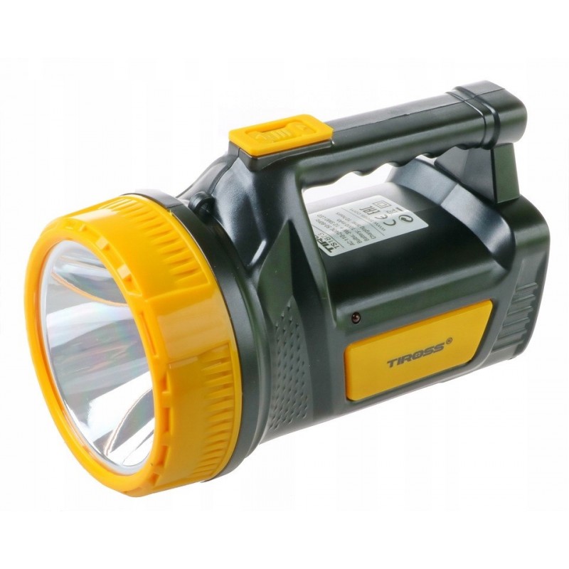 Rankinis įkraunamas žibintuvėlis, 3W + 12 SMD šviesos diodų