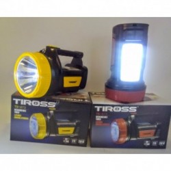 Rankinis įkraunamas žibintuvėlis, 3W + 12 SMD šviesos diodų