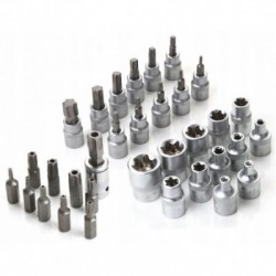 Galvučių rinkinys, Torx, 34vnt., 3/8, Cr-V