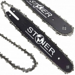 Grandininio pjūklo pjovimo juosta su dviem grandinėmis 14“ 1,3mm 35 cm 3/8“ 50 narelių