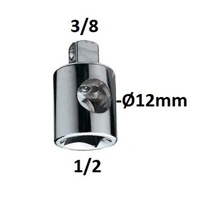 Adapteris 3 krypčių 1/ 2" - 3/ 8"