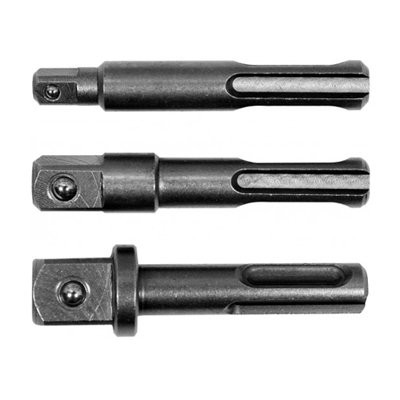 1/ 4"+3/ 8"+1/ 2" Adapterių SDS+ rinkinys 3vnt.