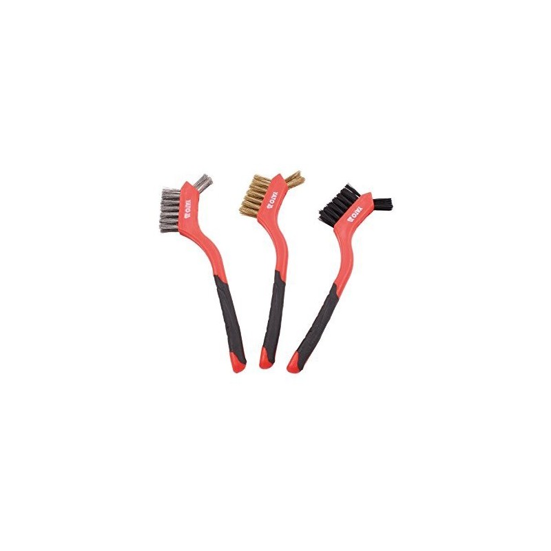 Šepečių vielinių plastikine rankena rinkinys 3vnt. 180mm