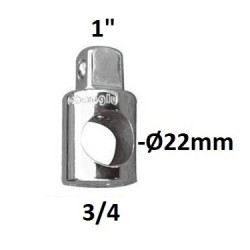 Adapteris 3 krypčių 3/ 4" - 1"