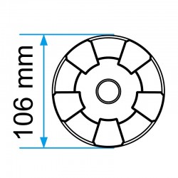 Padas guminis domkratui 106 mm