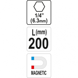 Magnetinis antgalių laikiklis 200mm