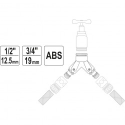 Paskirstytojas dvišakis laistymo žarnai 1/ 2"-3/ 4"