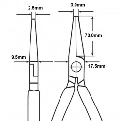 Prailgintos replės 200mm KNIPEX