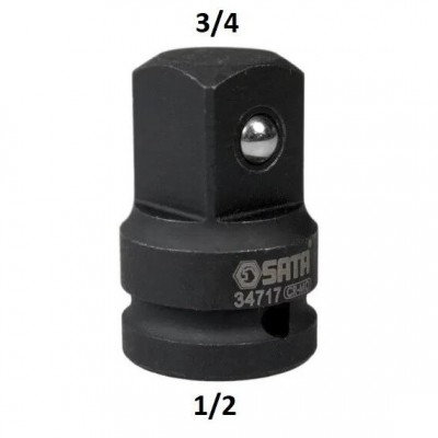 Smūginis adapteris 1/ 2"(F) - 3/ 4"(M)