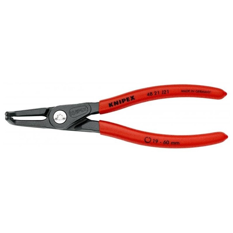 Replės vidiniams žiedams. Lenktos 165mm (Ø19-60mm) KNIPEX