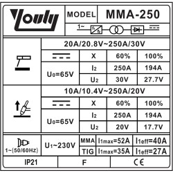 Inverterinis suvirinimo aparatas (IGBT) MMA/ TIG