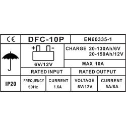 Įkroviklis akumuliatoriui 6/ 12V 10A 150Ah