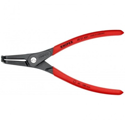 Replės išoriniams žiedams. Lenktos 210mm (Ø40-100mm) KNIPEX