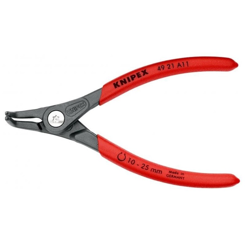 Replės išoriniams žiedams. Lenktos 130mm (Ø10-25mm) KNIPEX