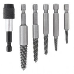 Užlūžusių varžtų išsukėjų rinkininys 1/ 4" HEX 6vnt. (smulkus sriegis)