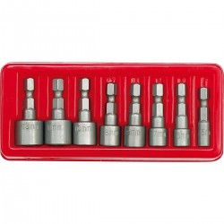 Atsuktuvų galvučių rinkinys 1/ 4" (8vnt) 5-13mm