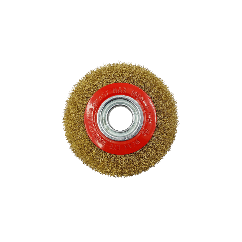 Šepetys vielinis disko tipo, plokščias, garbanotas, 250x32mm
