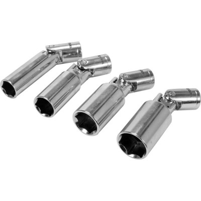 Galvučių žvakėms su šarnyru rinkinys 3/ 8" (4vnt.)