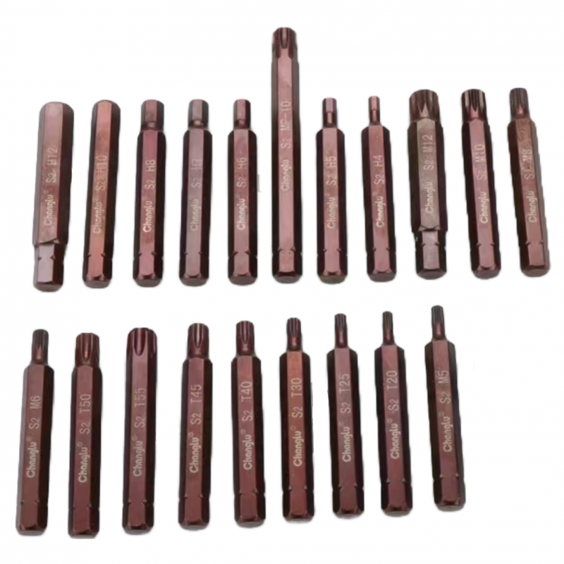 3/ 8" Antgaliai 30L TORX/ SPLINE/ IMBUS 5vnt.