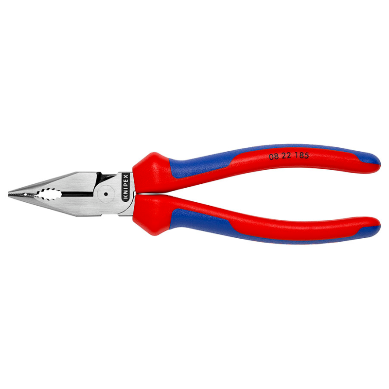 Kombinuotos replės siauromis žiaunomis 185mm KNIPEX