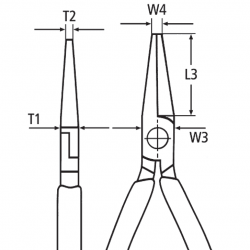 Replės žvakėms 200mm KNIPEX