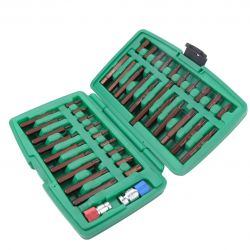 Keičiamų antgalių rinkinys (IMBUS, TORX,SPLINE) 41vnt. S2